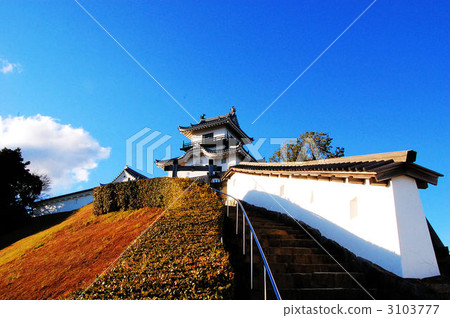 Summer sky and Kakegawa castle Summer sky and Kakegawa castle 3103777