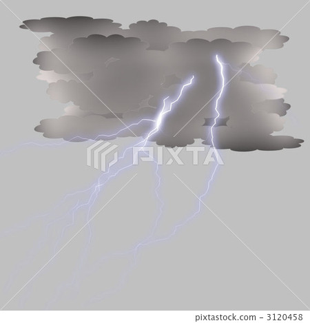 雨雲和閃電 3120458