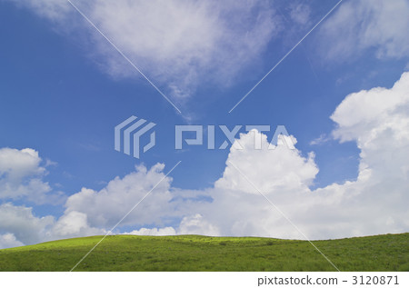 夏天的天空和大草原 3120871