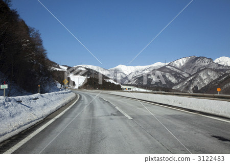 Yamagata Expressway in winter 3122483