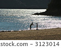 父母和小孩 親子 海 3123014