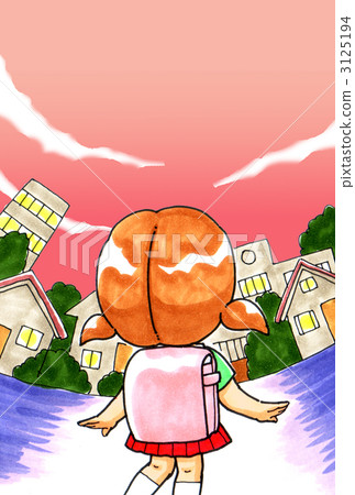 illustration, elementary student, primary school child 3125194