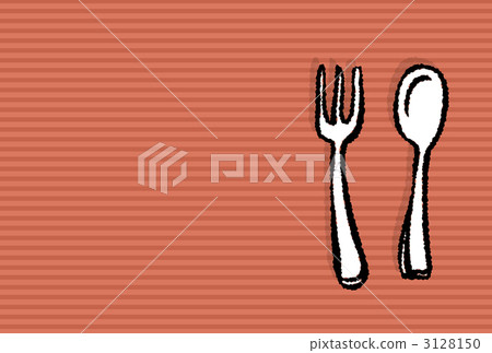 插图素材: 勺子 叉子 餐叉