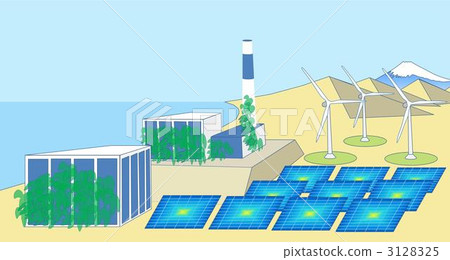 nuclear energy generation, photovoltaic, solar power 3128325