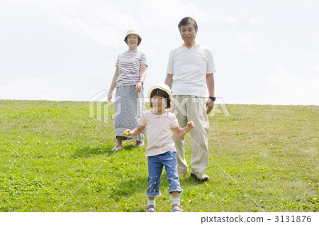 Senior and grandchildren 3131876