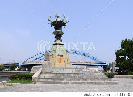 One of the Kimpura 5 highways, origin of Marugame highway "Dae assist lantern" built at Marugame Port One of the Kimpura 5 highways, origin of Marugame highway "Dae assist lantern" built at Marugame Port 3133568