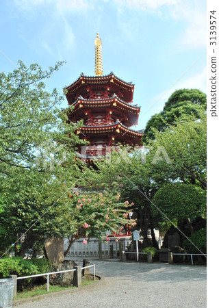 八角形五層寶塔 3139574