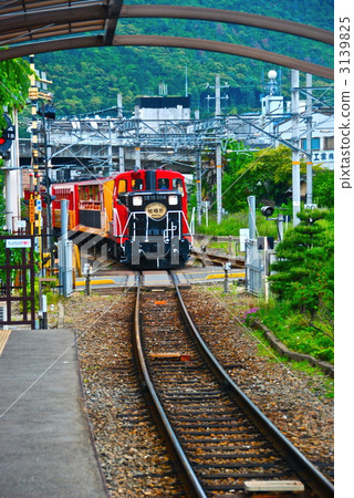 Train entering Sagano Trucko Station (Kyoto City Ukyo Ward) Train entering Sagano Trucko Station (Kyoto City Ukyo Ward) 3139825