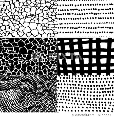 動物痕跡 折線 點線 3143554