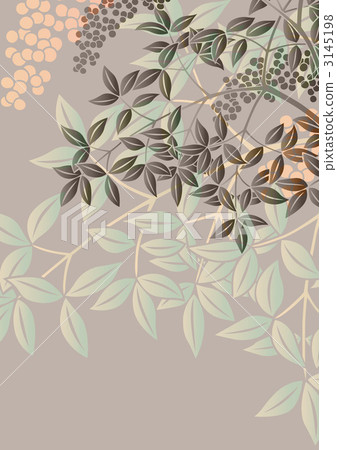 fruit of the nandin, nandina, leaf 3145198