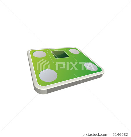 Illustration of Body Fat Meter / Weight Scale / Health Meter 3146682