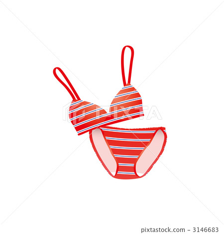 Border bikini (bathing suits) illustration 3146683
