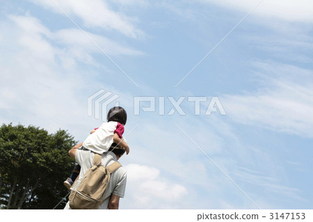 父親和女兒和天空 父親和女兒和天空 3147153