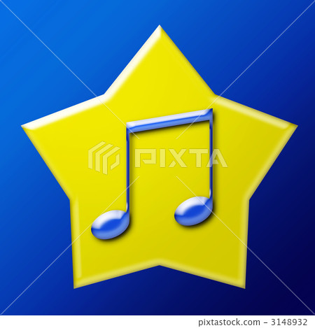 Star-shaped note button 3148932