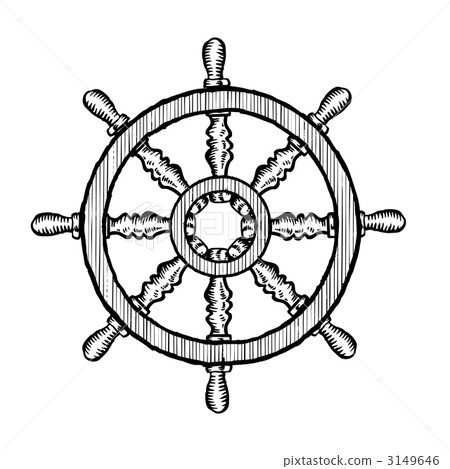 方向盤船舵舵 插圖素材 圖庫 方向盤船舵舵 插圖素材 圖庫