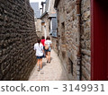 窄巷 窄道 聖米歇爾山 3149931