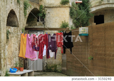 Laundry drying in southern Italy Laundry drying in southern Italy 3150240