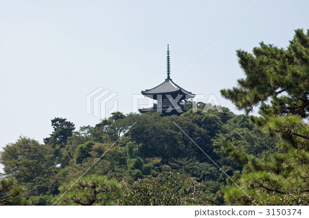 Sankei-en Old Lamp Ming Temple triple-tower Sankei-en Old Lamp Ming Temple triple-tower 3150374