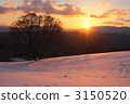 白雪皚皚 雪景 日出 3150520
