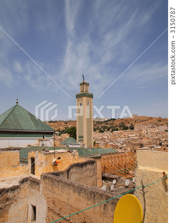 Fes: Minaret of Zawia, Moulay, Idris Temple 3150787