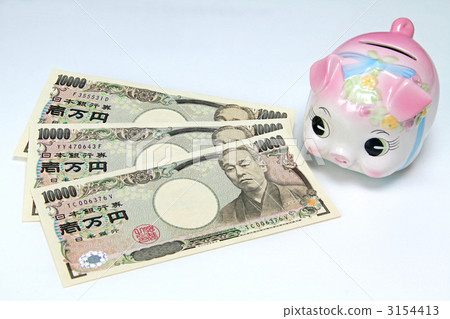 Thirty thousand yen and a piggy bank 02 Thirty thousand yen and a piggy bank 02 3154413