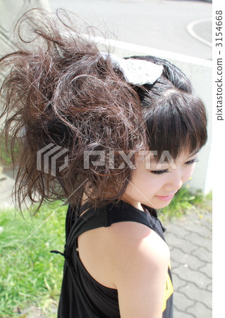 兒童舞者的舞蹈活動髮型和化妝 3154668