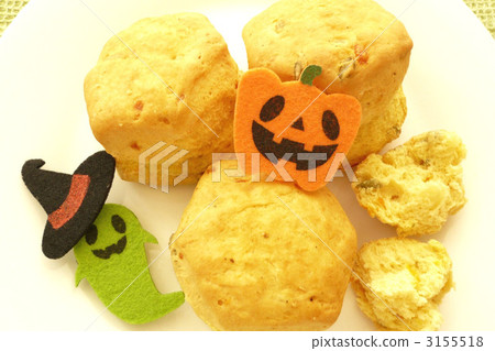 南瓜烤餅和萬聖節鬼 3155518