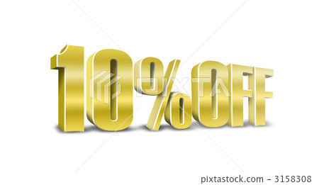 10% off, 3d, three dimensional 3158308
