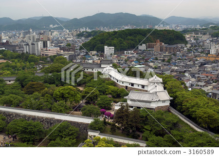 Nishinomaru看法從姬路城堡偉大的Tempur 3160589