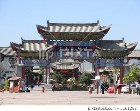 The main gate of Yunnan ethnic village The main gate of Yunnan ethnic village 3161292