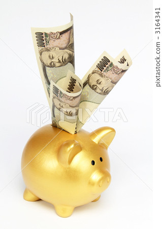 Thirty thousand yen and a piggy bank G 01 Thirty thousand yen and a piggy bank G 01 3164341