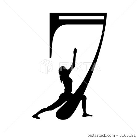 數字和瑜伽_ 7 _黑色 數字和瑜伽_ 7 _黑色 3165181