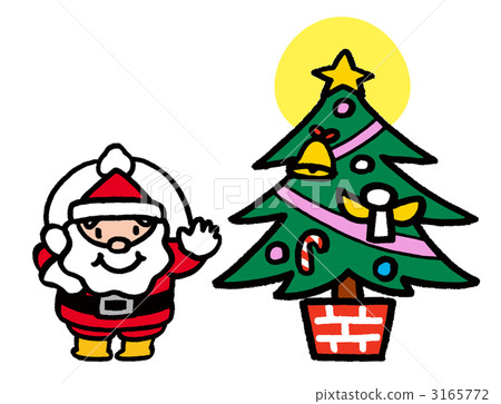 santa clau, santum, christmas tree 3165772