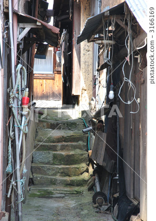 Alley of fishing village Alley of fishing village 3166169