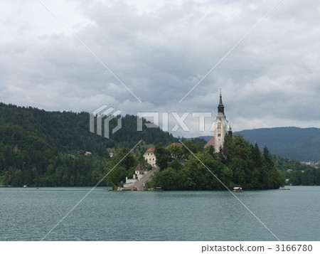 lake bled, st. mary's church, bled island 3166780
