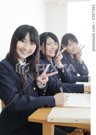 class in session, take lessons in, high school girl 3167261