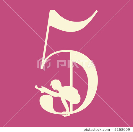 Numbers and Yoga _ 5 _ purple Numbers and Yoga _ 5 _ purple 3168609
