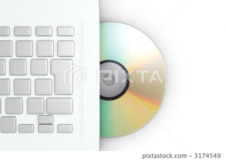 筆記本電腦和CD / DVD 3174549