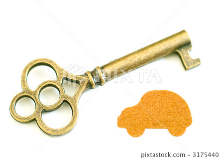 Antique key and car 3175440