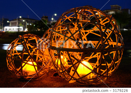 Tanabata Festival in Kyoto, light of bamboo work 3179226