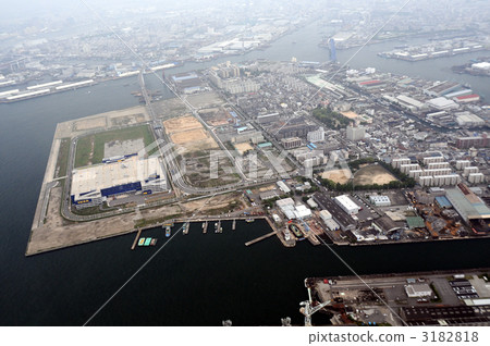大阪市大正區Tsuruhama鳥瞰圖 3182818
