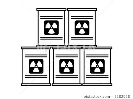 radioactive material, radiation mark, spent nuclear fuel 3182958