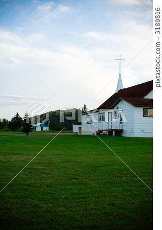 草地 草坪 教會 3189816
