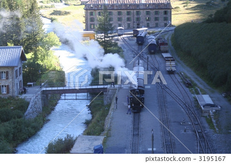 Furuka mountain steam train which revived the route of the former glacier express Furuka mountain steam train which revived the route of the former glacier express 3195167