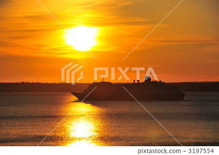 安克雷奇庫克灣晚上視圖 3197554