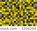 方形圖案黃色_陰影（1個質量） 3204204