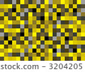 方形圖案黃色_無陰影 3204205