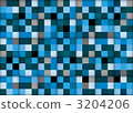 方形圖案藍色_帶陰影（9質量） 3204206
