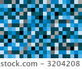 方形圖案藍色_無陰影 3204208