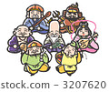Seven Luck Gods _ collectively 3207620